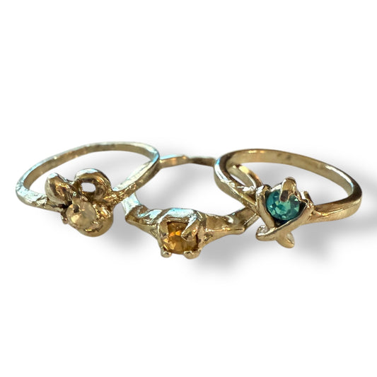 Set of 3 silver rings 1