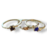 3 gemstone ring set view 2