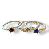 3 ring set with gemstone view 1
