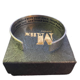 Interior of cuff bracelet