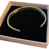 Silver cuff in box