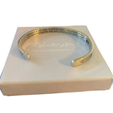 interior on silver cuff
