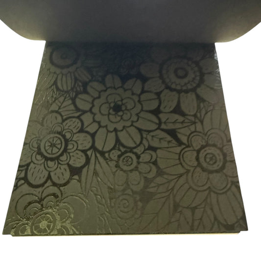 Decorative paper with floral patterns on a white background