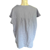 Back of blue shirt