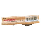 Wooden stamp with 'Stampendous!' branding on a white background