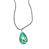 Blue green starfish necklace 2