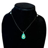 Blue green starfish necklace