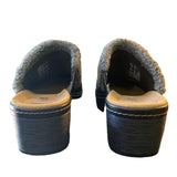 Clarks Collection Black Soft Cushion Slip On Sherpa Trim Mule Size 9.5
