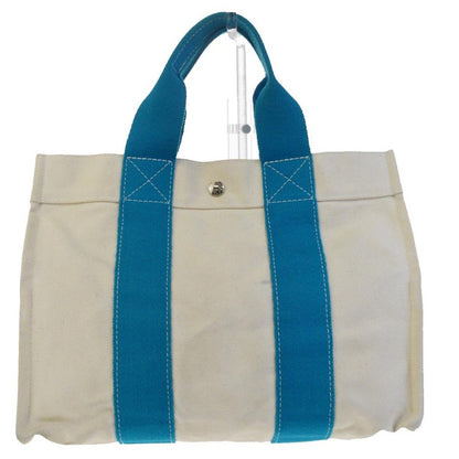 Hermes Bora Bora PM White Pantone Cotton Handheld Tote