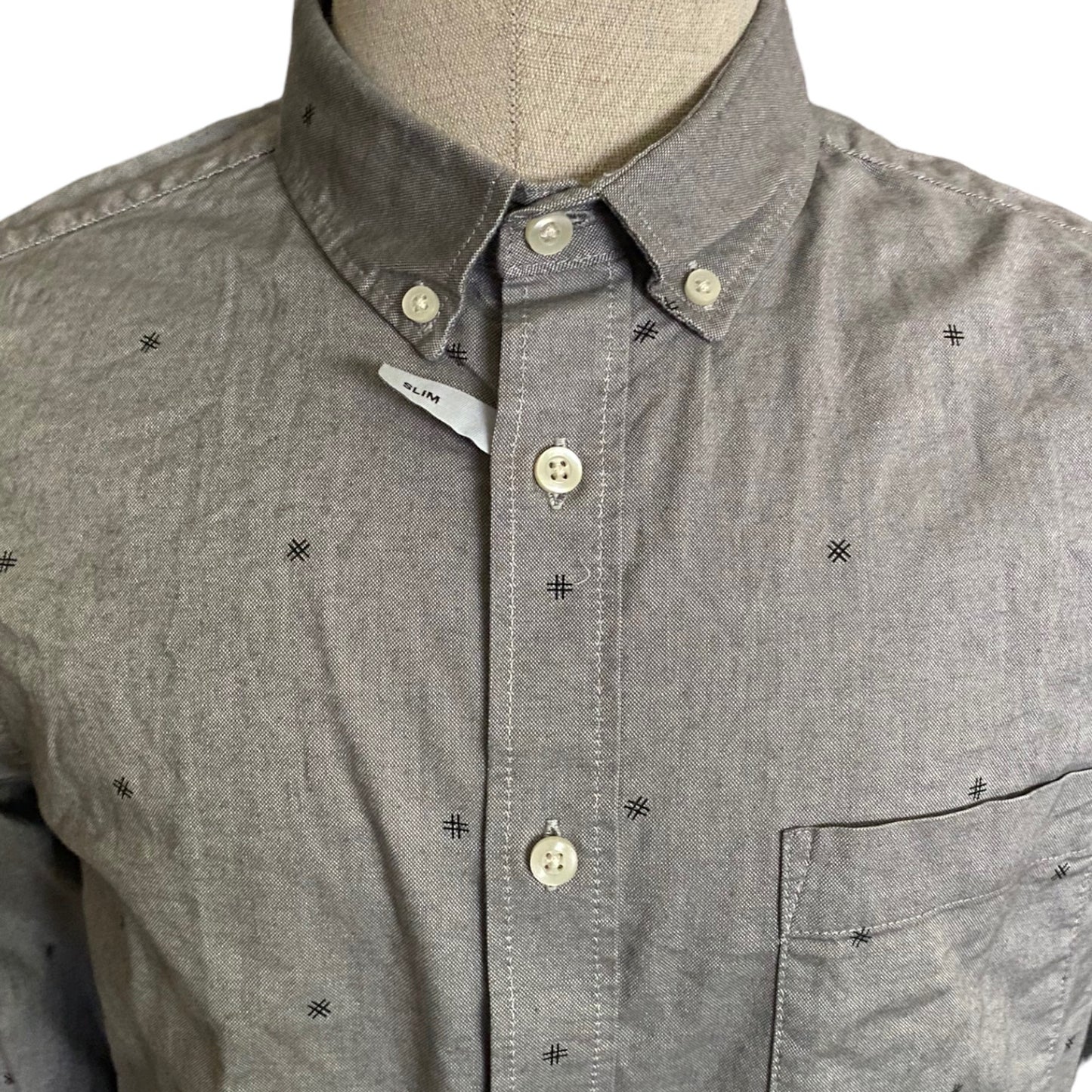 Goodfellow Button Down Cotton Long Sleeve Shirt Medium
