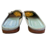 St. John’s Bay Blue Leather Flex Form Slip On Mule Slide Size 7