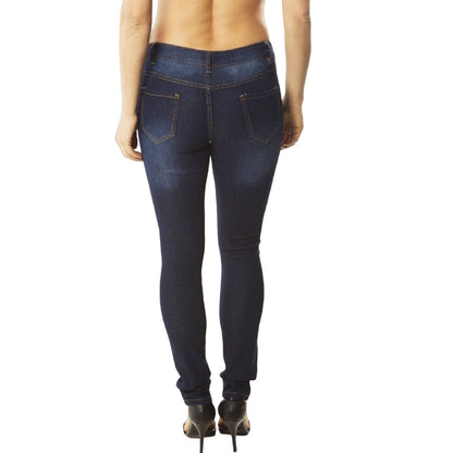 YRL Fantasy Blue Denim Skinny Jeans Size 5