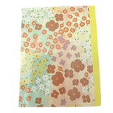 Floral patterned paper with a gradient effect on a white background