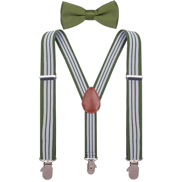 Green suspender set