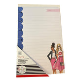 Planner paper accessory front with illustration of two women on a white background