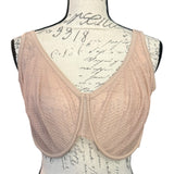Front of lace bra on a mannequin with a white background