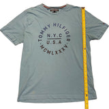 Length of blue shirt