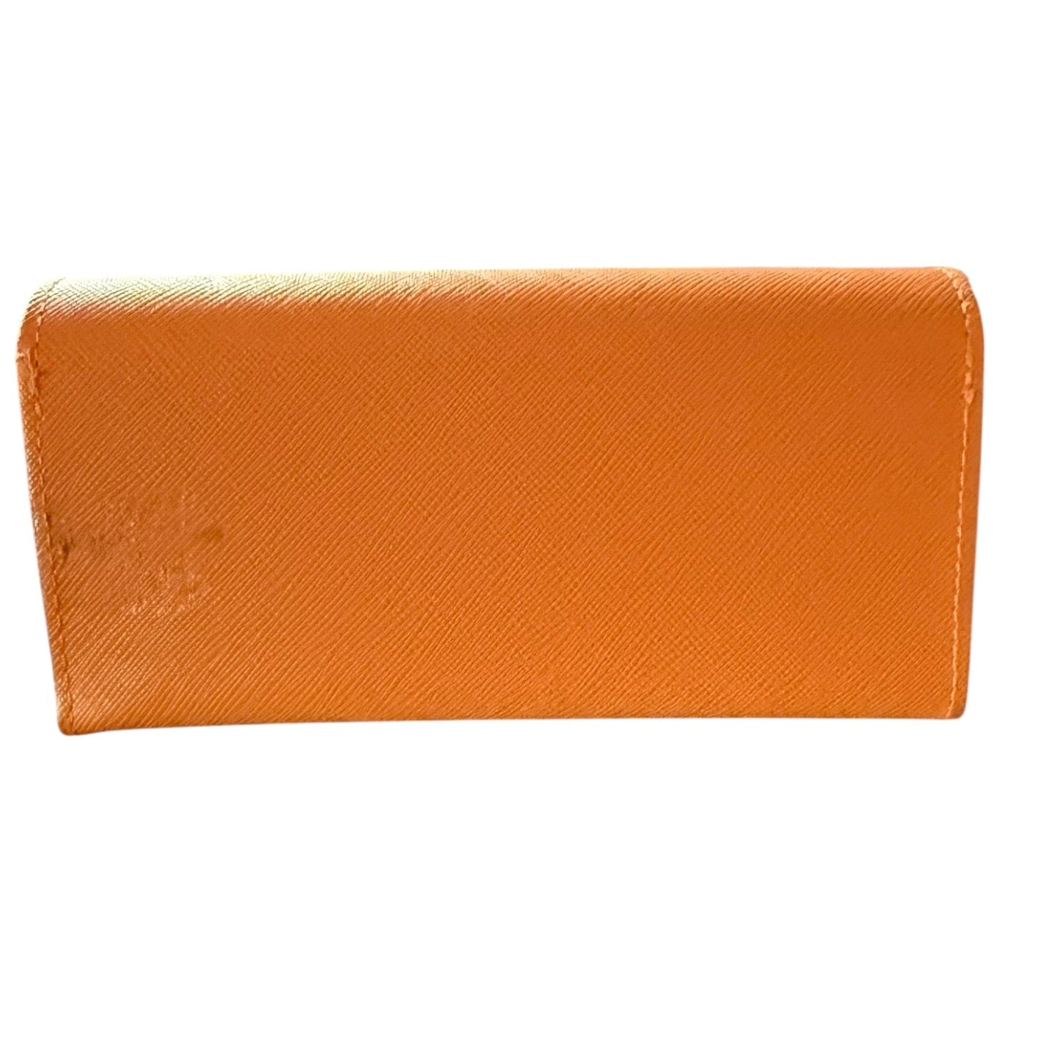 Back of orange case on a white background