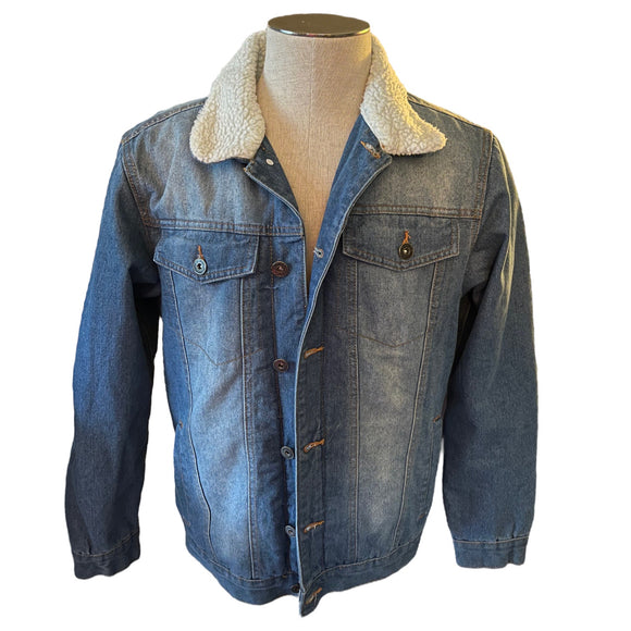 Front of denim jacket