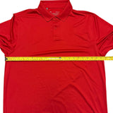 Pit to pit of red polo