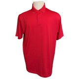 Front of red polo