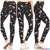 Unicorn leggings on model