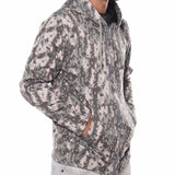 Side of jacket on model