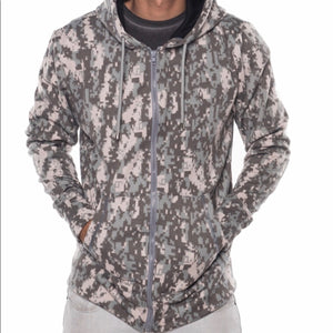 Front of jacket on model