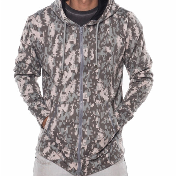 Front of jacket on model