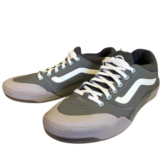 Front side of Vans sneakers on white background