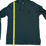 Green hoodie with a measuring tape on a white background