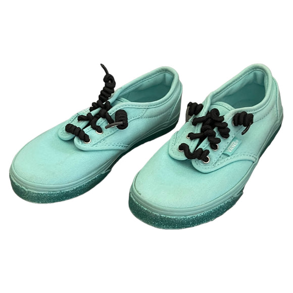 front side of green vans