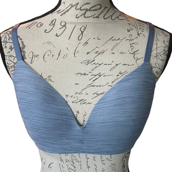 Front of blue bra