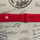 Close up on black mark on back of bra