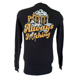 Back of black shirt
