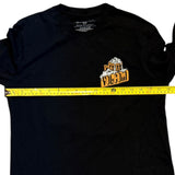 Pit to pit of black shirt