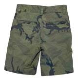 Camouflage shorts on a white background