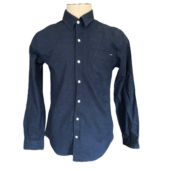 Front of blue shirt