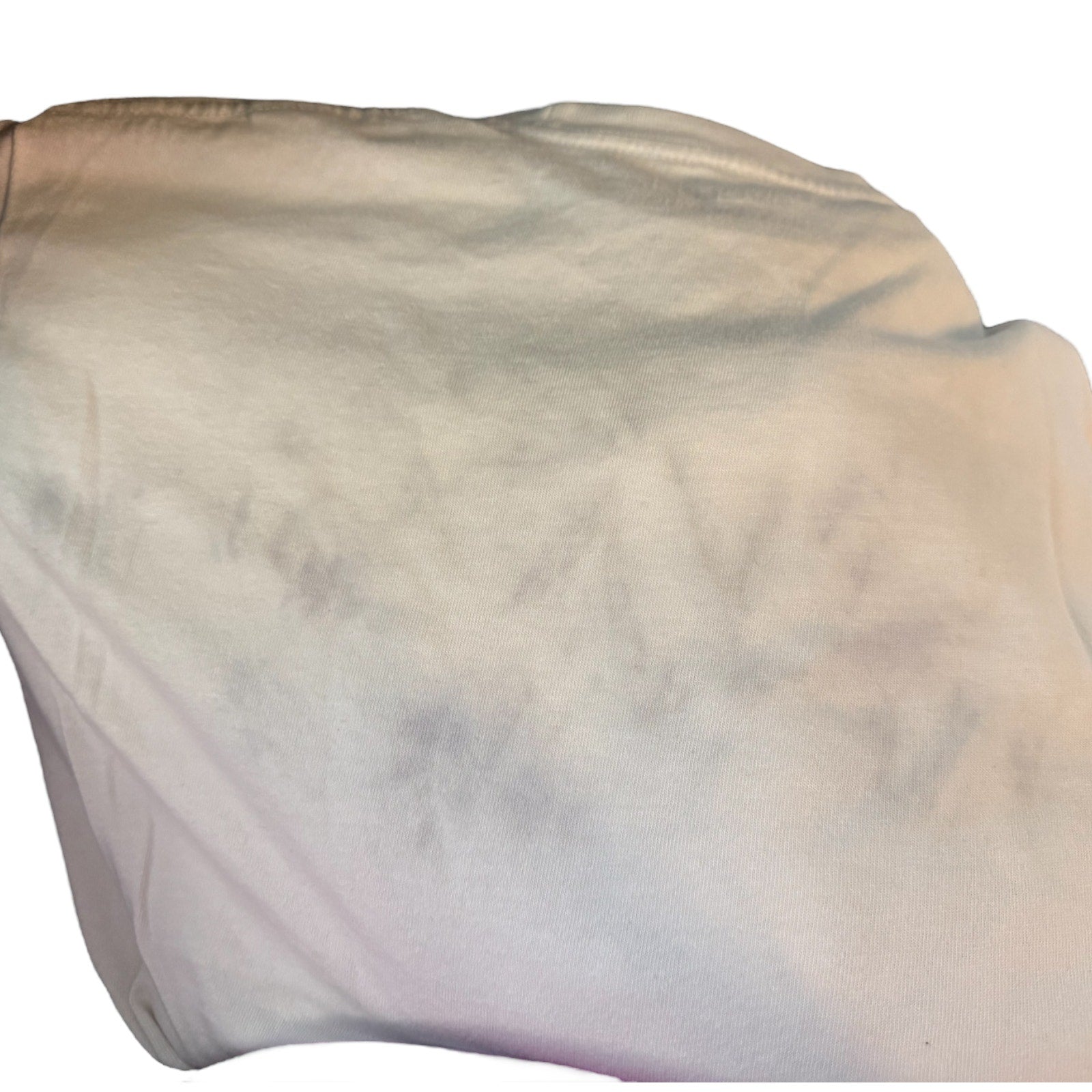 Back of white shirt with issues