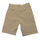 Back of shorts on a white background