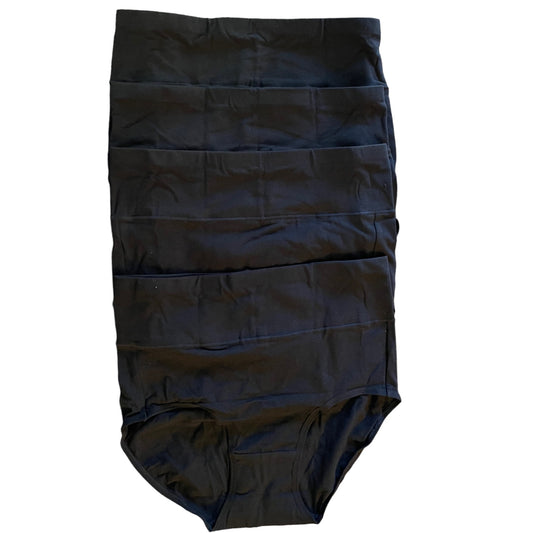 4 pairs of black underwear front