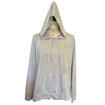 Front of Gray hoodie on a white background