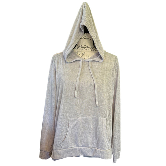 Front of Gray hoodie on a white background