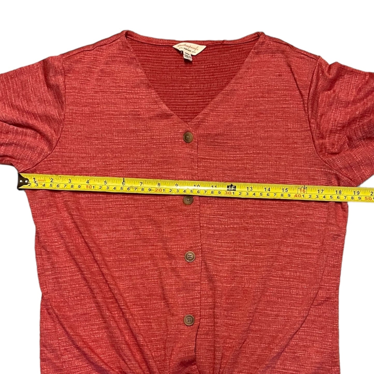 Pit to pit on shirt