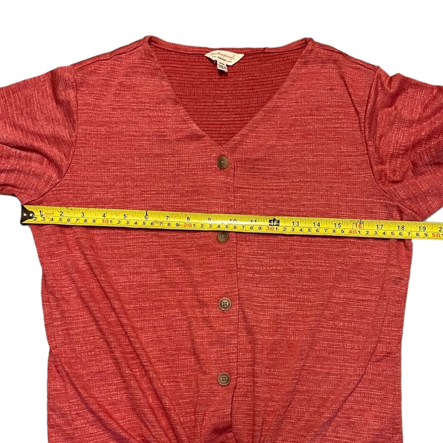 Pit to pit on shirt