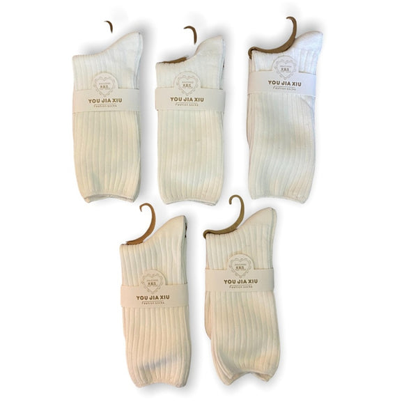 Front of white socks
