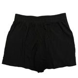 Back of black shorts
