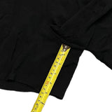 Inseam of black shorts