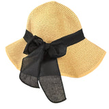Back of hat with bow