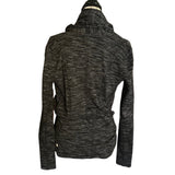 Back of gray sweater